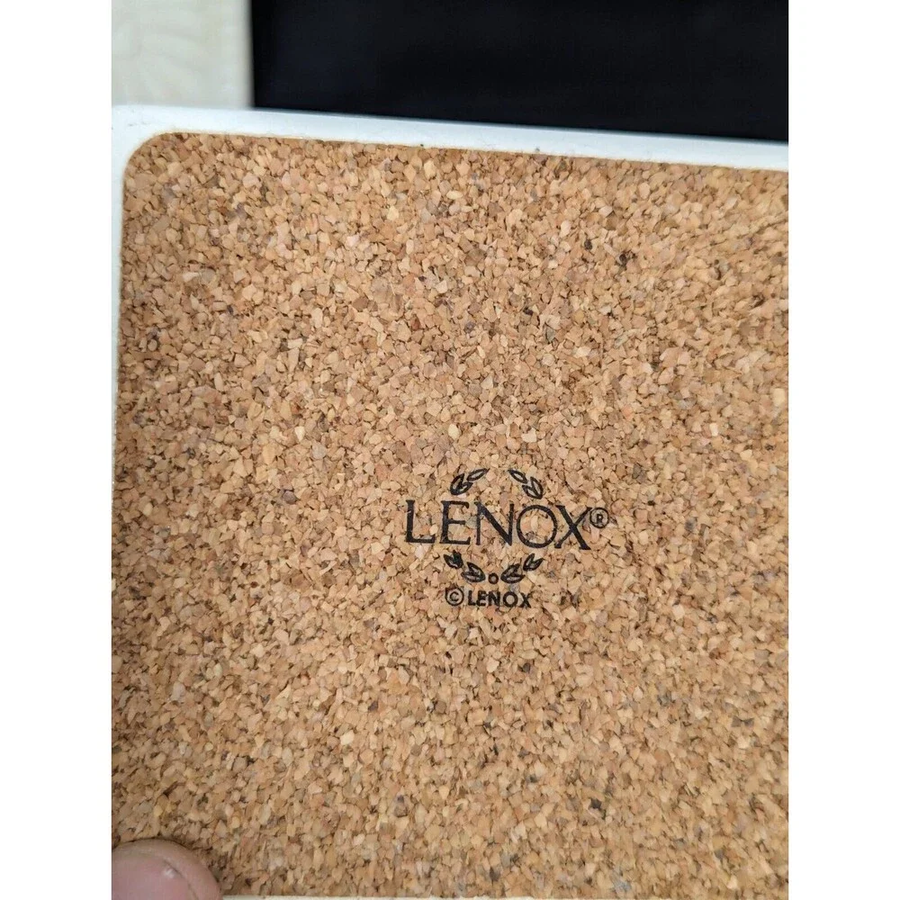 Rare 4 LENOX  FORUM COLLECTION CERAMIC COASTERS